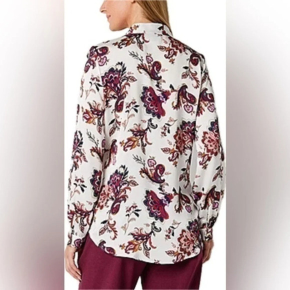 Liz Claiborne Womens Split Tie Neck Long Sleeve Blouse 3X - Picture 9 of 13